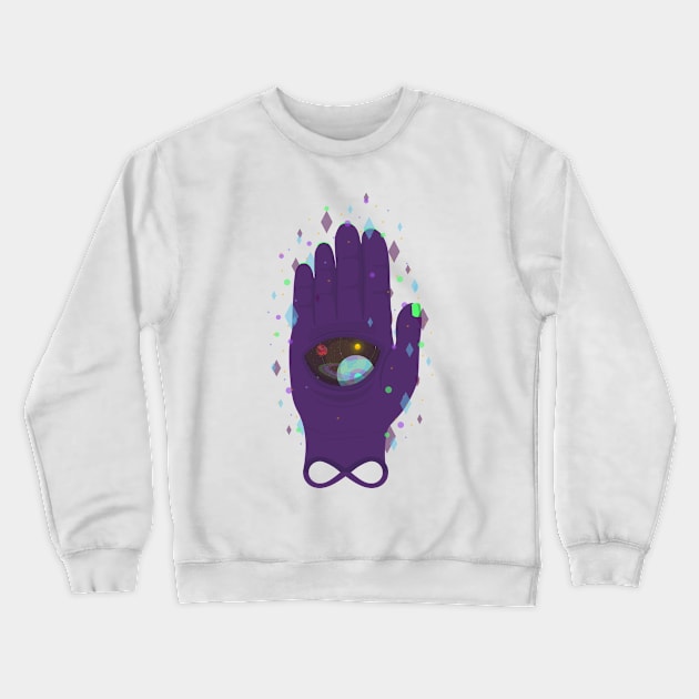 Infinity's Hand Crewneck Sweatshirt by BadOdds